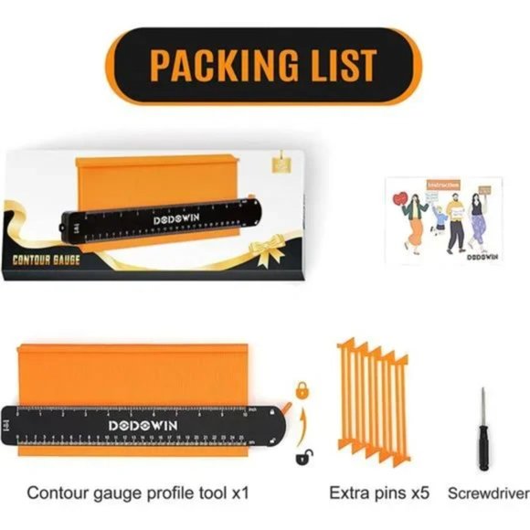 New Contour Gauge Profile Tool, Gifts for Him, Anniversary Gifts for Men - Picture 3 of 7